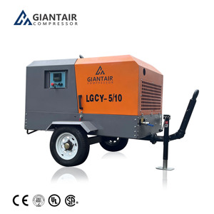 Giantair 37Kw 55Kw 60kw tất cả trong một máy nén khí di động di động 185 CFM Máy nén khí trục vít Máy nén khí cho khai thác mỏ - Product Image 5