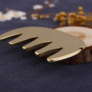 Sisir Gua Sha Kuningan Tembaga Murni untuk Pijat Gesekan Akupunktur - Product Image 2