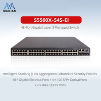 Switch Gigabit de Capa 3 de Alta Densidad con 48 Puertos, 4*10G/40G Uplink, Núcleo para Campus de Pequeñas y Medianas Empresas, Agregación para Redes Empresariales