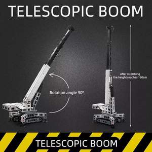 Mould King 17002, 4000 Uds., Serie de ingeniería, RC grúa sobre orugas, modelo de bloques de construcción de automóviles, juguete educativo técnico, regalo de Festival - Product Image 6
