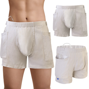 Pantalon Hainas pour sacs à urine, gris, pratique pour les sorties, peut contenir des sacs à urine, des sacs de drainage, pantalon à grandes poches - Product Image 1
