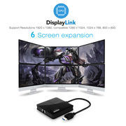 Winstars-Base de cable <span class=keywords><strong>Displaylink</strong></span> tipo C para uso portátil, USB 3,0, base Universal con múltiples salidas de vídeo - Product Image 5