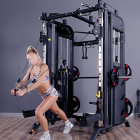 Cage de musculation semi-professionnelle multifonctionnelle, rack à squats, équipement de musculation pour salle de sport à domicile, machine Smith multifonctionnelle