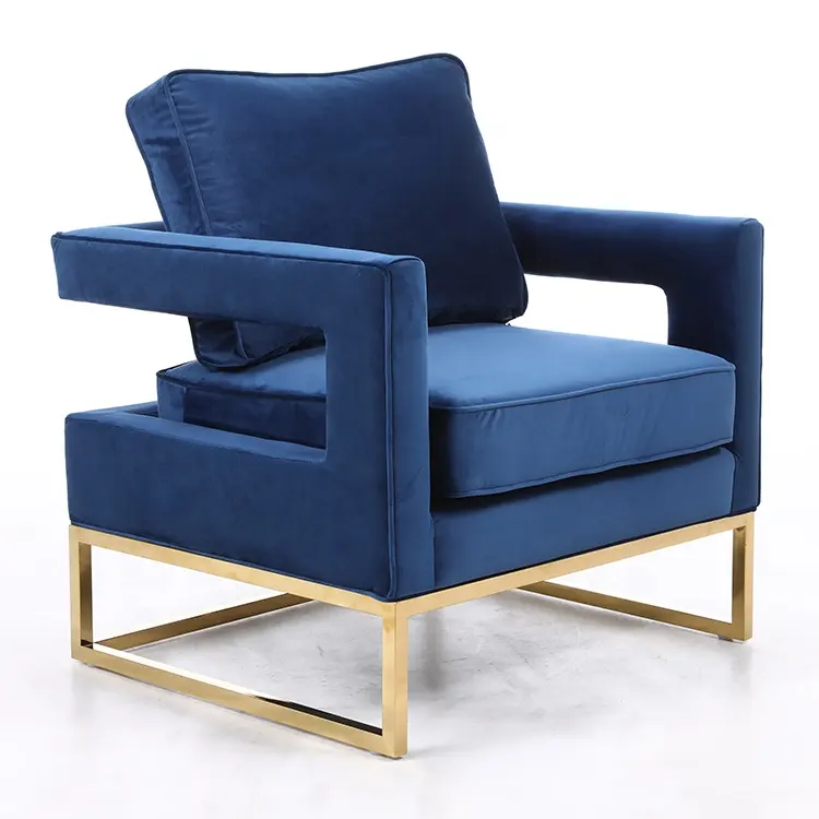 Современная мебель в европейском стиле, роскошное бархатное кресло для гостиной