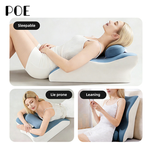 <span class=keywords><strong>Oreiller</strong></span> moderne en mousse à mémoire de forme - Coussins ergonomiques pour un sommeil réparateur avec soutien complet pour le cou et le corps, doux pour la lecture/les couples - Product Image 3