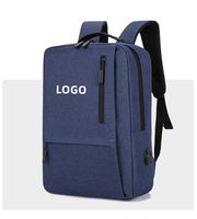 Mochila para Portátil de Viaje Estilo Ejecutivo MKW2020, Unisex, Oxford, con Cierre, Puerto USB, Correa de Hombro Arqueada, 24L, Poliéster