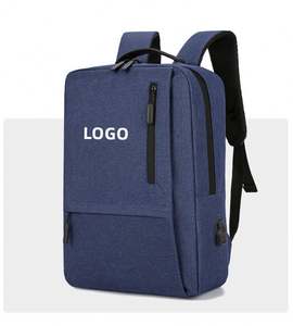 MKW2020 Custom Simple Business Style Travel Bag Men's Boys Oxford Leisure <b>Computer</b> Laptop <b>Backpack</b> Bag With USB - Product Image 4