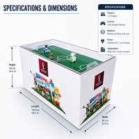 Plateforme de combat de football robotisé télécommandée, dispositif d'expérience interactive pour centres commerciaux et musées scientifiques