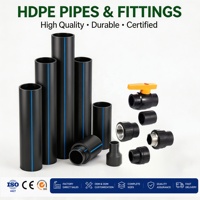 Tuyau en polyéthylène standard d'usine 20-1600 mm PN10 PN16 HDPE moulé, qualité supérieure, design simple, PE100, tuyau en polyéthylène 20 mm
