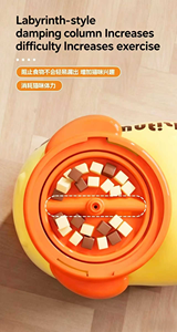 Jouet distributeur de friandises interactif en forme de canard jaune pour chats et chiens, jouet d'enrichissement et de puzzle à alimentation lente pour petits animaux - Product Image 6