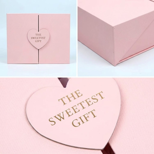 Luxury Small Square Recycled Kraft Magnetic Closure <b>Gift</b> <b>Box</b> with Surprise Design for Wedding Packaging and Custom Orders - Product Image 2