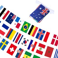 Drapeau à cordes des Comoros en tissu Polyester, drapeau de pays National pour la décoration de fête d'anniversaire et de festival