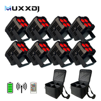 Dj professionnel allume 4x18w RGBWA + UV 6in1 Club Uplights batterie sans fil DMX IRC contrôle Led Par lumière pour fête Club hôtel