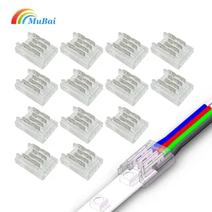 Löt freie 8mm Leiterplatte 4-poliger SMD 5050 RGB LED-Streifen kabelst ecker 4-poliger Stecker für 5050 LED-Licht leiste