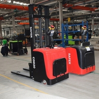 Gerbeur à palettes électrique piétonnier SAFER 1.5 2 tonnes, entièrement électrique, avec batterie 24V et pneus pneumatiques