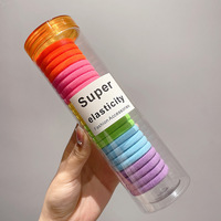 En Stock Mode Coloré En Caoutchouc Coréen Élastique Anneau De Cheveux Attaches De Cheveux Élastique Bande De Cheveux Pour Les Femmes