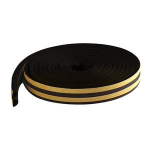D Type 12x10 <b>Rubber</b> Foam Seal <b>Strip</b> For Door Window Soundproofing And Weatherproofing Entry Use - Product Image 1