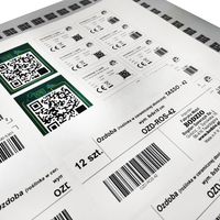 Etiqueta Adhesiva con Código QR Personalizado, Diseño Privado Impreso en Rollo de Vinilo PVC, Etiqueta Adhesiva con Código QR Impermeable
