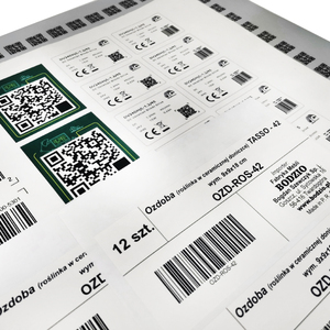 定制二维码标签贴纸私人设计印刷卷状乙烯基PVC纸防水自粘二维码标签贴纸 - Product Image 3