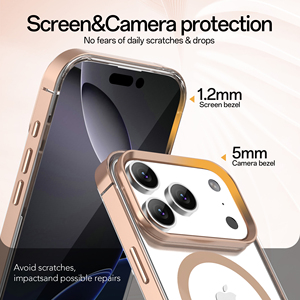 Funda Protectora para Teléfono Móvil Soonleader <span class=keywords><strong>Luxy</strong></span> Magnética de Metal TPU+PC a Prueba de Golpes con Protector de Pantalla para 17 <span class=keywords><strong>Pro</strong></span> Max - Product Image 3