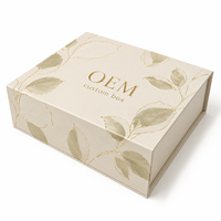Caja de Regalo Magnética Rígida de Lujo Personalizada, con Laminado Brillante y Recubrimiento UV, para Empaque de Dispositivos de Belleza y Sueros para el Cuidado de la Piel