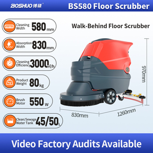 Compact 580mm Walk-behind <b>Floor</b> Sweepers Commercial <b>Floor</b> Scrubbers Ride-on Sweepers for Warehouse Aisle Narrow Path - Product Image 2
