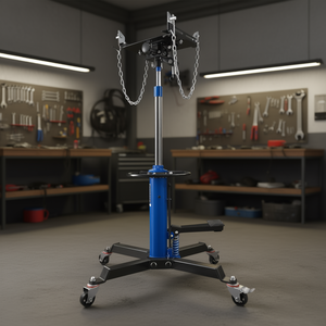 Gato hidráulico telescópico para transmisión con capacidad de elevación de 0.75 toneladas, altura de 34.6-69.3 pulgadas y ruedas giratorias de 360 grados - Product Image 2