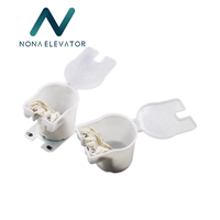 Huileur d'ascenseur universel rond tasse d'huile Rail de guidage pot d'huile salle de la machine boîte à huile à noyau de coton avec support de plaque de Wron