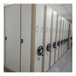 도서관 가구 이동할 수 있는 파일 캐비넷 선반설치 수동 이동할 수 있는 선반설치 대량 서류 캐비넷 - Product Image 1