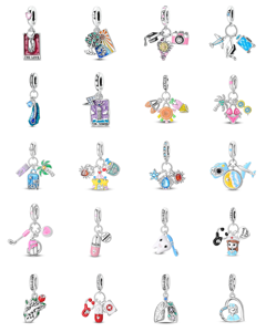 <span class=keywords><strong>Nueva</strong></span> <span class=keywords><strong>Pulsera</strong></span> Infantil DIY con Accesorios, Caja para Pastillas y Medicamentos, Colgante de Ambulancia y Enfermera, con Forma de Corazón Plateado - Product Image 1