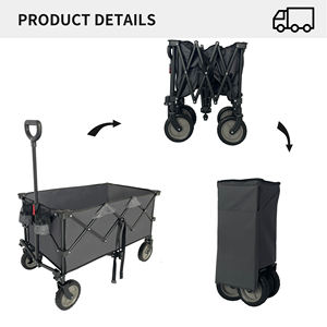 Carrito Plegable Industrial Pequeño, Ligero, Portátil, Fácil de Guardar, con Ruedas Universales, para Almacenamiento, Jardín, Apartamento, Compras, Viajes, Aire Libre - Product Image 2
