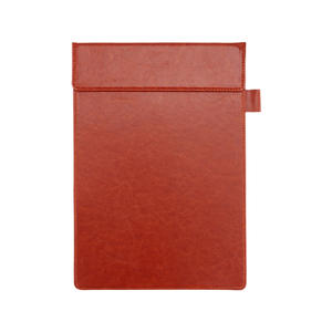 แฟ้มเมนูหนังสีแดงขนาด A4 แบบคลิปเดี่ยว สำหรับบริการร้านอาหาร โรงแรม พร้อมกระดานเขียน  รับทำโลโก้ ของขวัญทางธุรกิจ - Product Image 1