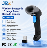Escáner de Código de Barras Portátil JR 659 para Supermercado, USB con Cable e Inalámbrico, Escaneo Rápido, Dispositivo de Escaneo de Códigos QR CMOS
