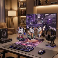 HanXin - Juego de Soportes Acrílicos Personalizados de Anime con Múltiples Personajes, Figura de Escritorio en Capas 3D, Venta al por Mayor de Fábrica