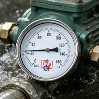 Thermomètre ordinaire de haute qualité, vente directe usine, avec tige en laiton, jauge de température à lecture facile, couvercle de protection configurable