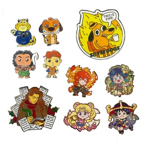 Spilli di smalto all'ingrosso nuovo Design della seconda creazione personalizzati realizzati a mano in nichel placcato in smalto duro - Product Image 3