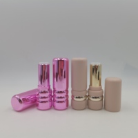 Tube de Rouge à Lèvres en ABS à Base Spirale, Emballage Cosmétique Vide, Baume à Lèvres 3-4G, Contenant de Luxe Unique et Mignon avec Estampage à Chaud, Vente en Gros
