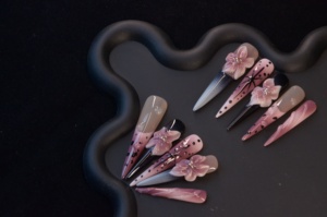 Phong Cách Mới Thêm Dài Ballerina Thiết Kế Abs Nhân Tạo Móng Tay Với Nhãn Hiệu Riêng Báo Chí Móng Tay - Product Image 4