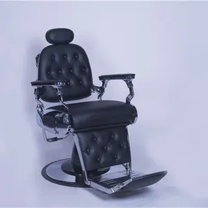 专业旋转液压 Barber 椅造型沙龙美容 Spa 洗发水头发造型设备黑色