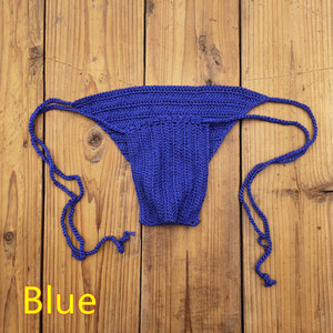 Sous-vêtements sexy pour hommes, respirants, crochetés à la main, string pour bronzer, string en tricot - Product Image 6