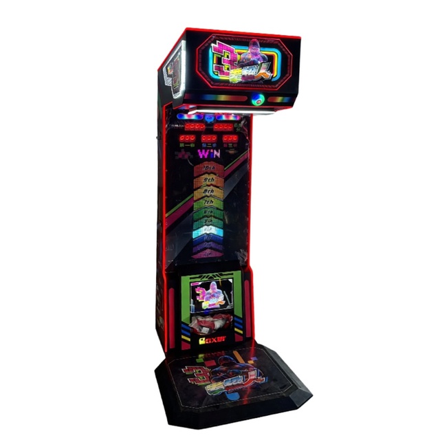 Boxing Arcade Machine Electronic Punching Game Equipment Coin Operated Strength Tester Machine for Amusement Center Gym Bar