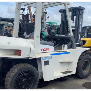 Original Japanese TCM FD70 Vigoshop <b>Used</b> Diesel Forklift Clean Appearance Complete Parts - Product Image 1