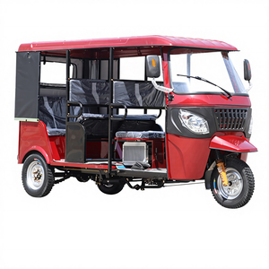 Motocicleta Triciclo de Gasolina de Tres Filas, Vehículo Turístico, <span class=keywords><strong>Taxi</strong></span> de Pasajeros, Motor de 200cc, 9 Asientos - Product Image 2