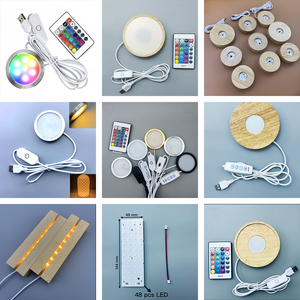 LED <strong>Lamp</strong> Kit 001 for Bambu Lab 16 Colors RGB <strong>Remote</strong> <strong>Control</strong> DIY LED Light Kit Makerworld 3D Printing Model Night <strong>Lamp</strong> - Product Image 2