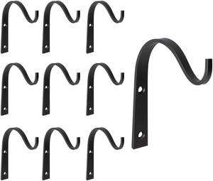 Kait dinding besi untuk menggantung lentera tanaman gantungan tanaman pagar braket logam luar ruangan dalam ruangan pedesaan dekorasi rumah - Product Image 1