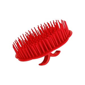 Cepillo de silicona portátil para lavar y cuidar el cabello, masajeador de cuero cabelludo para aliviar la picazón, cepillo de ducha para champú - Product Image 1