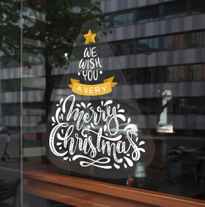 Personalized Christmas <strong>Wall</strong> <strong>Stickers</strong> Removable Vinyl Decals Custom <strong>Name</strong> Holiday Decorations Home Party Windows Gifts - Product Image 6