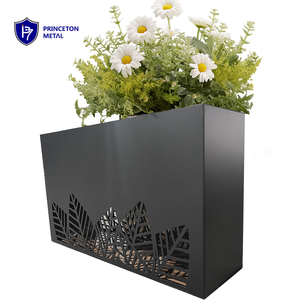 Planteur en aluminium d'écran en métal de coupe de laser de preuve de feu antirouille moderne - Product Image 4