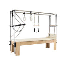 Table de trapèze Cadillac en bois d'hévéa pour Pilates, équipement d'exercice, fitness, vente en gros OEM