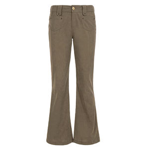 Pantalones Ajustados de Pana de Cintura Baja con Panel de Bolsillo y Detalle de Botones, Estilo Casual Urbano Y2K - Product Image 6